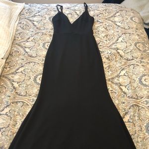 Lulus size xs black trumpet gown